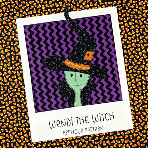 Wendi the Witch Applique Pattern – Shiny Happy World